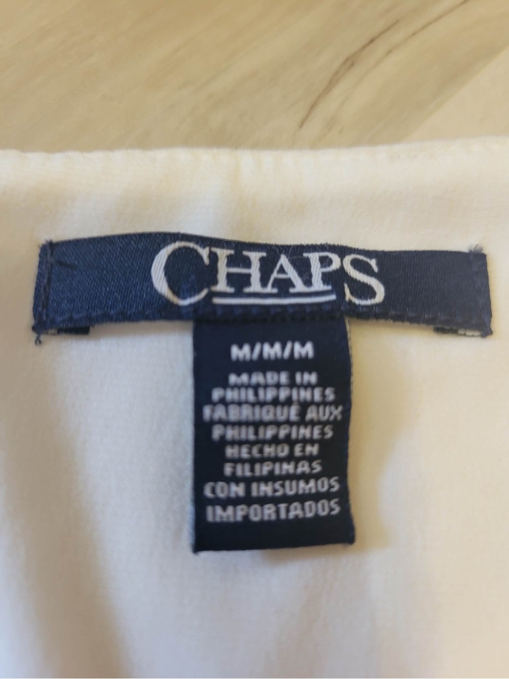 Chaps Black and White Cap-Sleeve Dress - Picture 4 of 6
